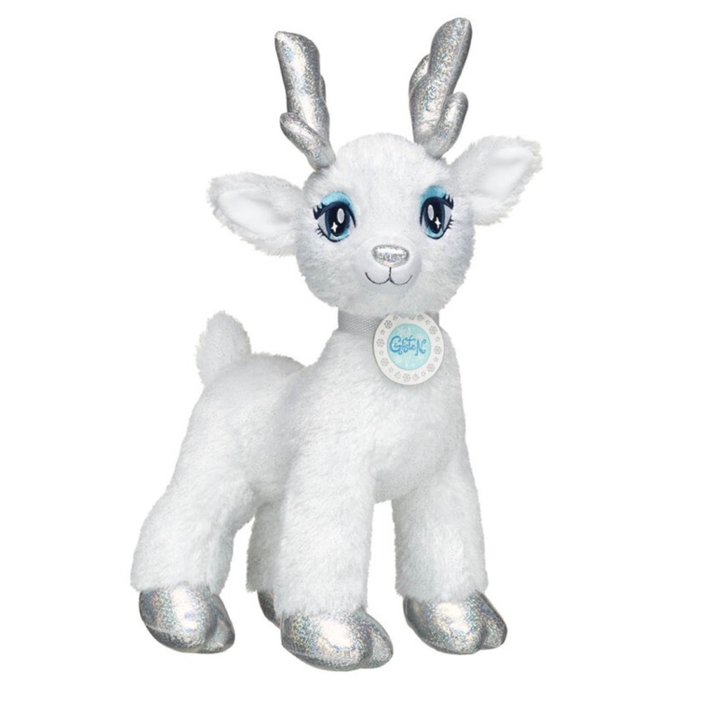 Build-A-Bear Glisten White Reindeer Plush 19"‎